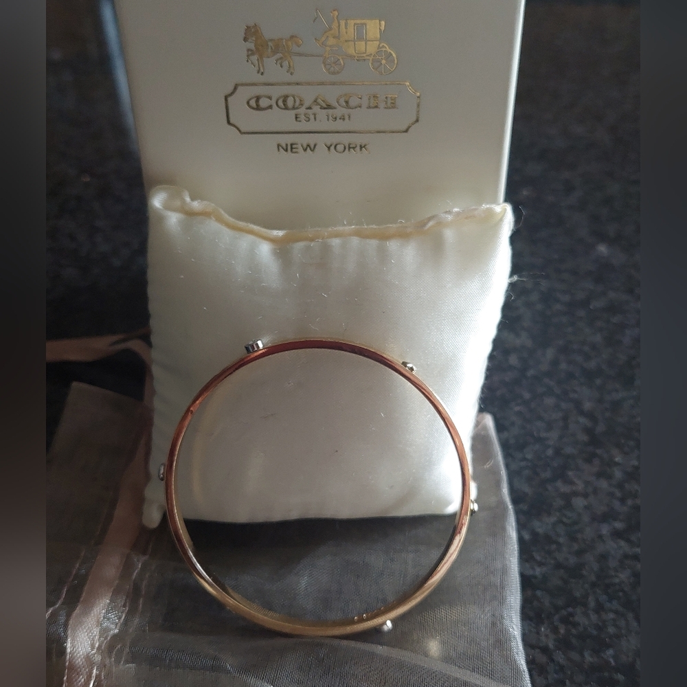 Coach Metallic Gold Bangle